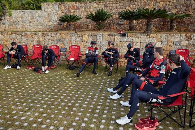 BMC cyclists pictured at the BMC Racing Team Media Day in Denia, Spain, on Thursday 17 December 2015. EDUARDOxBOTELLA  x04996251x