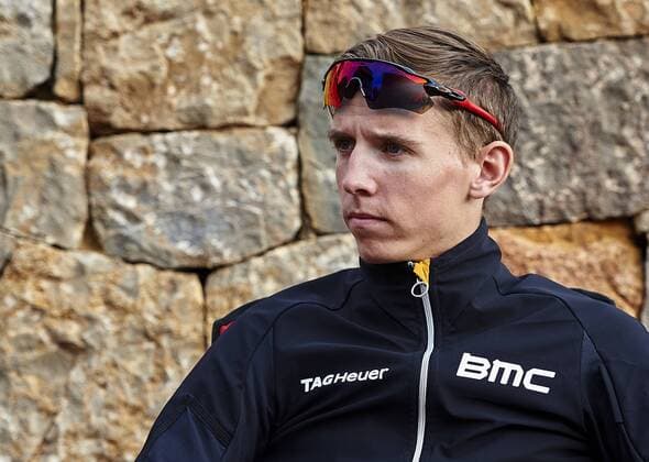 Belgian Dylan Teuns of BMC Racing Team pictured at the BMC Racing Team Media Day in Denia, Spain, on Monday 12 December 2016. MANUELxQUEIMADELOS  x04996512x