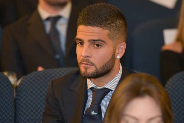 SSC Napoli at the premiere of Natale a Londra Lorenzo Insigne during the preview of the film Natale a Londra at Space Cinema in Naples.  PaolaxVisone PacificxPress