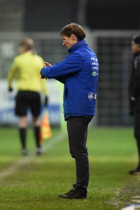 Fussball, Frauen, 1. Bundesliga, Saison 2016 17 (9. Spieltag), 1. FFC Turbine Potsdam - Bayer 04 Leverkusen, Cheftrainer Matthias Rudolph (1. FFC Turbine Potsdam), 14.12.16,