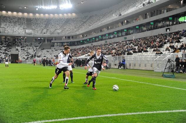 Action du Match Bordeaux vs Nice au Matmut Atlantique FOOTBALL : Bordeaux vs Nice - Coupe de la Ligue - Bordeaux - 14 12 2016 ThierryBreton 