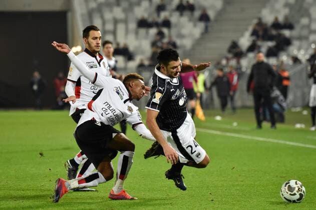 Gaetan Laborde (gir) FOOTBALL : Bordeaux vs Nice - Coupe de la Ligue - Bordeaux - 14 12 2016 ThierryBreton 