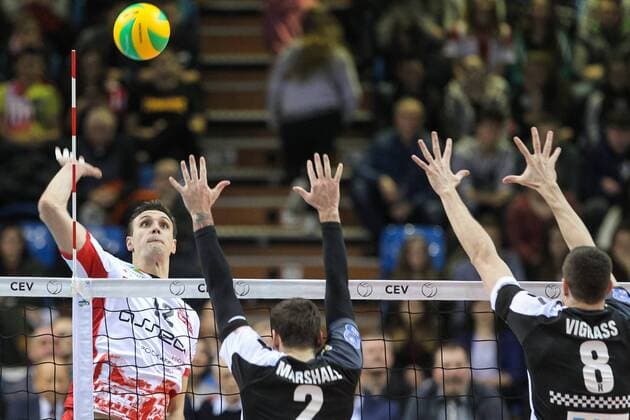 22.12.2016 RZESZOW POLAND VOLLEYBALL CHAMPIONS LEAGUE 2016 2017 MATCH ASSECO RESOVIA RZESZOW - BERLIN RECYCLING VOLLEYS N Z GAVIN SCHMITT  20161222FNMG047