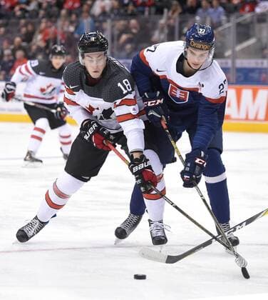 Eishockey, U20 WM, Kanada - Slowakei TORONTO, ON - DECEMBER 27: during the World Junior Hockey Championships during the Slovakia versus Canada game on December 27, 2016, at the Air Canada Centre in Toronto, Ontario. (Photo by Dan Hamilton Icon Sportswire) HOCKEY: DEC 27 IIHF World Junior Championship - Canada v Slovakia Icon16122703 EDITORIAL USE ONLY