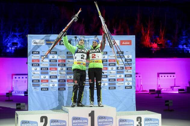 Bilder des Tages - SPORT Biathlon WTC 2016; Gelsenkirchen, 28.12.2016 Vanessa Hinz (Team Deutschland); Biathlon WTC 2016 am 28.12.2016 in der Veltins-Arena, Gelsenkirchen (Nordrhein-Westfalen) xkpx
