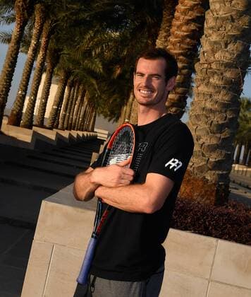 Andy Murray,England vor der Skyline in Doha