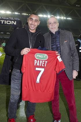 Bilder des Tages - SPORT Fußball, Coupe de France, OSC Lille - Excelsior St. Joseph Dimitri Payet et Michel SEYDOUX - president (Losc) - Losc Lille OSC vs AS Excelsior - 32e coupe de France - 07 01 2017 JBAutissier Panoramic 