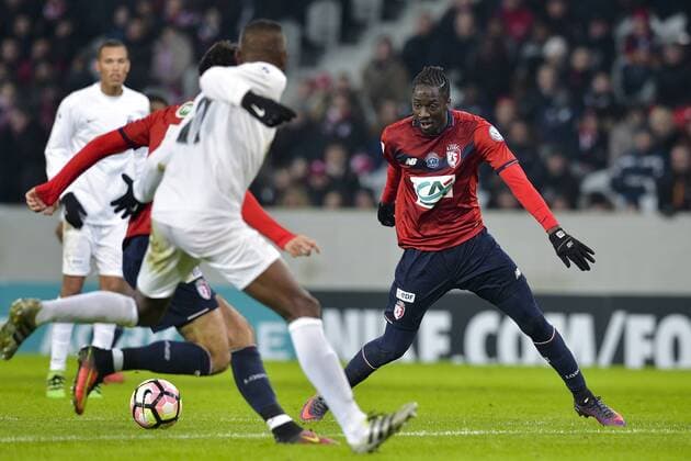 Fußball, Coupe de France, OSC Lille - Excelsior St. Joseph Eder (Losc) FOOTBALL : Losc OSC Lille vs AS Excelsior Saint Joseph - 32e coupe de France - 07 01 2017 JBAutissier 
