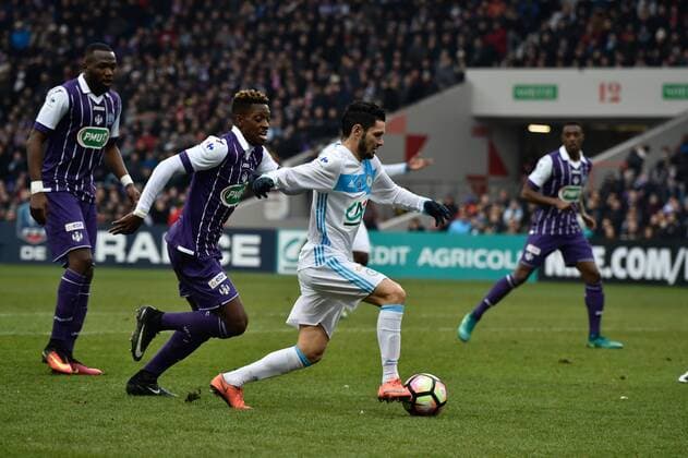 Fußball, Coupe de France, FC Toulouse - Olympique Marseille Remy Cabella (om) FOOTBALL : FC Toulouse vs Olympique Marseille - 32Finale Coupe de France - Toulouse - 08 01 2017 ThierryBreton Panoramic 