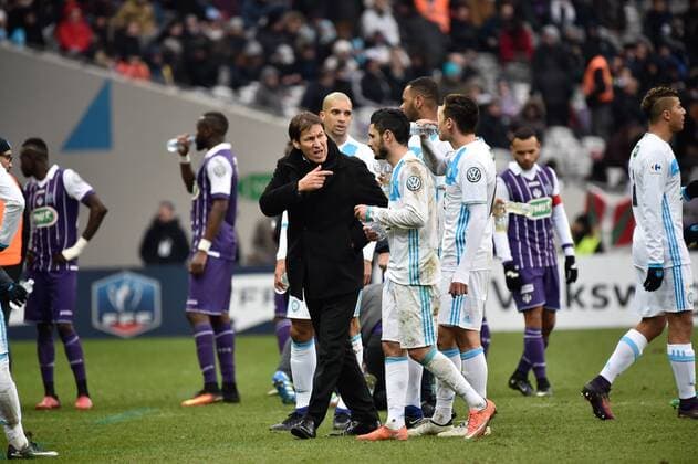 Fußball, Coupe de France, FC Toulouse - Olympique Marseille Rudi Garcia (om) FOOTBALL : FC Toulouse vs Olympique Marseille - 32Finale Coupe de France - Toulouse - 08 01 2017 ThierryBreton Panoramic 