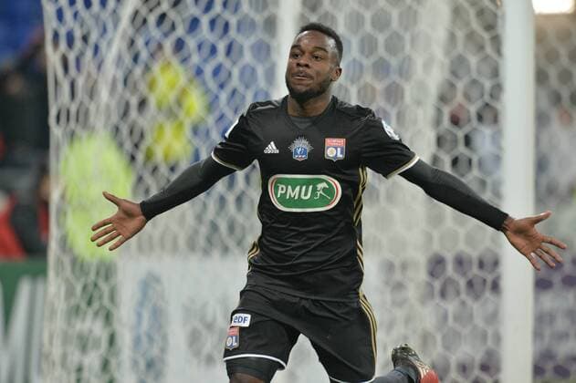 Fußball, Coupe de France, Olympique Lyon - Montpellier HSC Jubel Maxwel Cornet (lyon) FOOTBALL : Lyon vs Montpellier - Coupe de France - - 08 01 2017 FredericChambert 