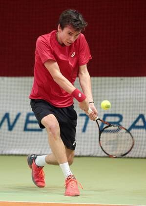 10.01.2017, Deutschland, Schwieberdingen, Südwestbank Tennis Grand Prix 2017: Dominik Boehler (GER)