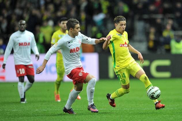 14 Joffrey CUFFAUT (nancy) - 14 Amine HARIT (nantes) FOOTBALL : Nantes vs Nancy - Coupe de la Ligue - 10 01 2017 FEP 