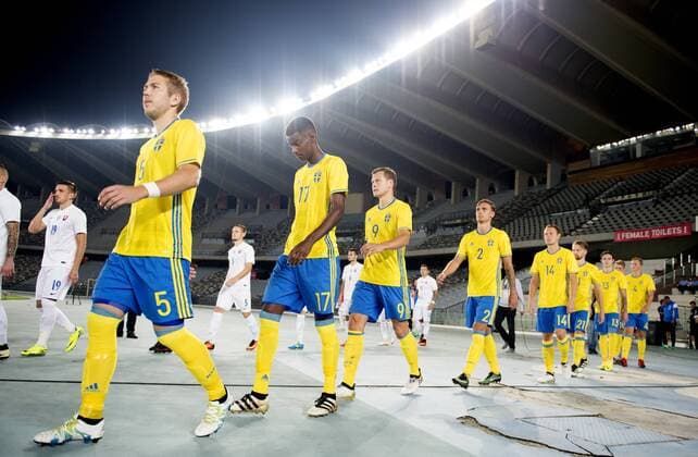 Testspiel, Nationalteam, Schweden - Slowakei 12 januar 2017, Abu Dhabi.  Copyright: NIKLASxLARSSON BB170112NL064