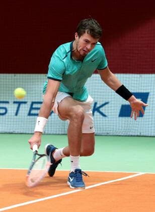 13.01.2017, Deutschland, Schwieberdingen, Südwestbank Tennis Grand Prix 2017: Evgeny KARLOVSKIY (RUS)
