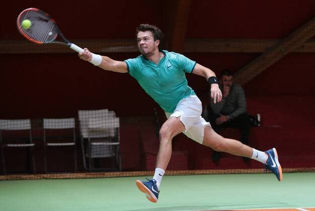 13.01.2017, Deutschland, Schwieberdingen, Südwestbank Tennis Grand Prix 2017: Evgeny KARLOVSKIY (RUS)