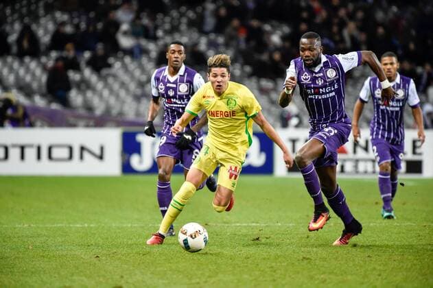 Amine harit (fcn) FOOTBALL : FC Toulouse vs FC Nantes - 20eme Journee de L1 - Toulouse - 14 01 2017 ThierryBreton Panoramic 
