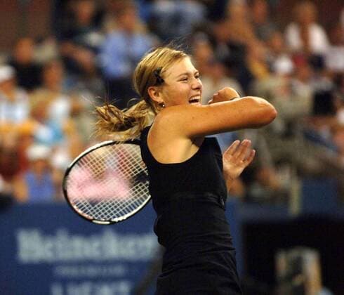 Sept. 10, 2006 - New York, New York, USA - K49638AR.Maria Sharapova wins US Open women s final against Justine Henin-Hardenne on september 9, 2006. ANDREA RENAULT- 2006. SHARAPOVA WIN - ZUMAg49_ 76280529st