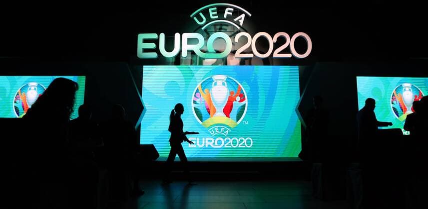ST PETERSBURG, RUSSIA - JANUARY 19, 2017: The launch of the logo for St Petersburg, one of 13 cities to host 2020 UEFA European Football Championship matches. Alexander Demianchuk TASS  TS03E5CD