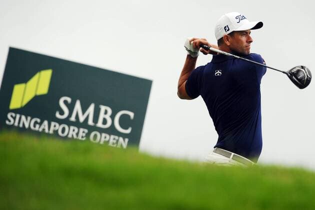 (170120) -- SINGAPORE, Jan. 20, 2017 -- Adam Scott of Australia tees off during the SMBC Singapore Open held at Singapore s Sentosa Golf Club, Jan. 20, 2017. ) (SP)SINGAPORE-GOLF-SMBC SINGAPORE OPEN ThenxChihxWey 