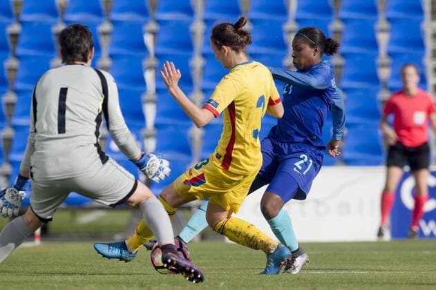 January 20, 2017 - San Pedro Del Pinatar, Murcia, Spain - Lineth Beerensteyn (Holland) during the preseason friendly match between national women s The Netherlands vs. Romania in Pinatar Arena, San Pedro del Pinatar, Murcia, SPAIN. 20th of January 2017..(Picture by Nurphoto) The Netherlands v Romania - Friendly Match (W)  - ZUMAn230 20170120_zaa_n230_316