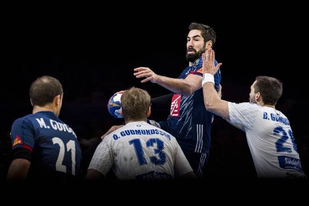 Handball WM, Frankreich - Island 170121 Frankreichs Nikola Karabatic - Handball WM, Nationalteam FRA vs ISL, in Lille.  Copyright: PETTERxARVIDSON BB170121PA077