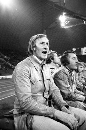 Trainer Rudi Gutendorf und Vizepräsident Walter Kraus (beide TSV 1860 München)