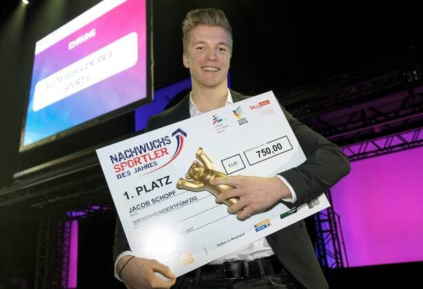 Berlin Bluemax Theater am Potsdamer Platz 23.01.2017 Auszeichnung der Talente des Berliner Spitzensports 2017 NACHWUCHS SPORTLER DES JAHRES BERLIN 2016 Jacob SCHOPF Kanurennsport 1 Platz
