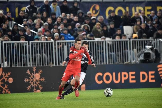 Angel Di Maria (psg) FOOTBALL : Girondins Bordeaux vs Paris St. Germain PSG - Halbfinale, Coupe de la Ligue - 24 01 2017 ThierryBreton Panoramic 