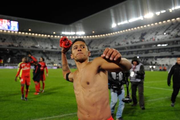 Fußball, Frankreich, Ligapokal, Girondins Bordeaux - Paris St. Germain Marquinhos (psg) FOOTBALL : Girondins Bordeaux vs. Paris Saint Germain PSG - Coupe de la Ligue - 24 01 2017 ThierryBreton Panoramic 
