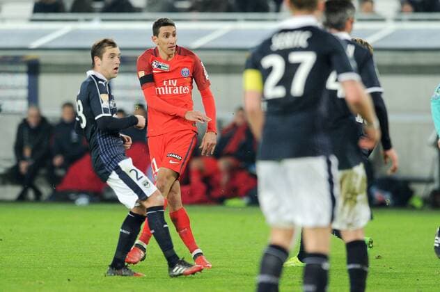 Fußball, Frankreich, Ligapokal, Girondins Bordeaux - Paris St. Germain 11 ANGEL DI MARIA (psg) FOOTBALL : Girondins Bordeaux vs. Paris Saint Germain PSG - Coupe de la Ligue - 24 01 2017 FEP Panoramic 