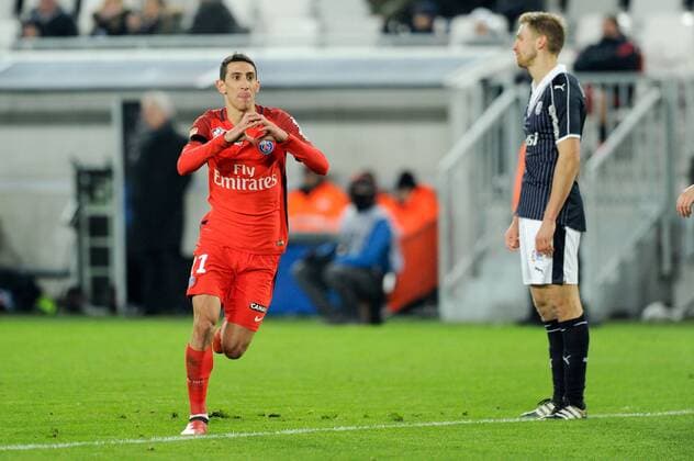 Fußball, Frankreich, Ligapokal, Girondins Bordeaux - Paris St. Germain 11 ANGEL DI MARIA (psg) FOOTBALL : Girondins Bordeaux vs. Paris Saint Germain PSG - Coupe de la Ligue - 24 01 2017 FEP Panoramic 