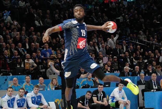 January 26th 2017; Paris, France, IHF World handball Championships; France versus Slovenia; Luc Abalo (France) in shooting action xlaurent.lairysx  ActionPlus11837879