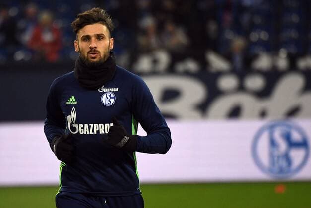27.01.2017, xjhx, Fussball 1.Bundesliga, Schalke 04 - Eintracht Frankfurt, emspor, v.l. Daniel Caligiuri (FC Schalke 04) Gelsenkirchen