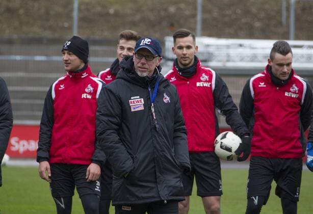 Training 1. FC Köln 1. Fussball Bundesliga Saison 2016 2017 Geißbockheim Koeln Deutschland Datum: 25.01.2017 Trainer Peter Stöger (1. FC Köln)
