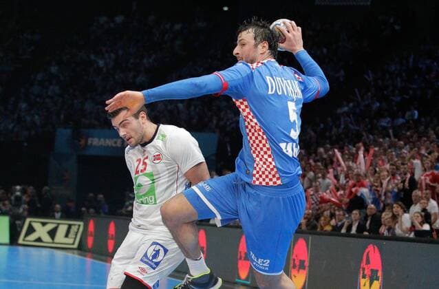 January 27th 2017; Paris, France, IHF World handball Championships; Croatie versus Norway; Domagoj Duvnjak (cro) in shooting action xlaurent.lairysx  ActionPlus11839289