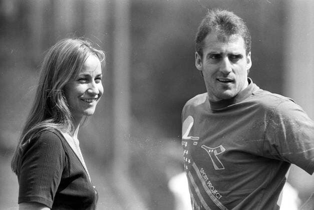 Managerin Britta Steilmann und Trainer Frank Hartmann (beide SG Wattenscheid 09)