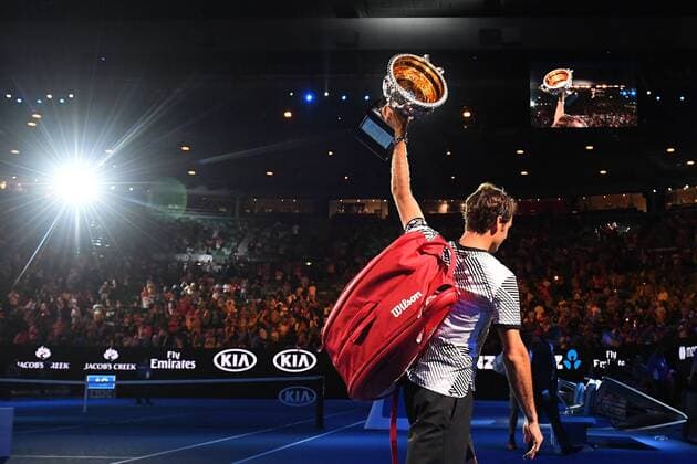 Bilder des Tages - SPORT Bilder des Tages - SPORT Roger Federer gewinnt die Australian Open Roger Federer (Sui) defeats Rafael Nadal (Esp) TENNIS : AUSTRALIAN OPEN 2017 antoinecouvercelle panoramic 