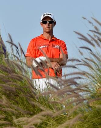 (170129) -- DOHA, Jan. 28, 2017 -- Jaco Van Zyl of South Africa observes at the 16th hole during the third day match at Qatar Masters at the Doha Golf Club in Doha, capital of Qatar, on January 28, 2017. ) (SP)QATAR-DOHA-GOLF-QATAR MASTERS-DAY 3 Nikku 