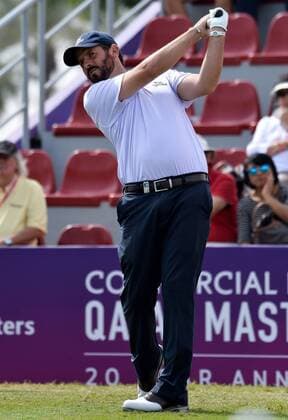 (170129) -- DOHA, Jan. 28, 2017 -- Thomas Aiken of South Africa hits his tee shot at the 1st hole during the third day match at Qatar Masters at the Doha Golf Club in Doha, capital of Qatar, on January 28, 2017. ) (SP)QATAR-DOHA-GOLF-QATAR MASTERS-DAY 3 Nikku 