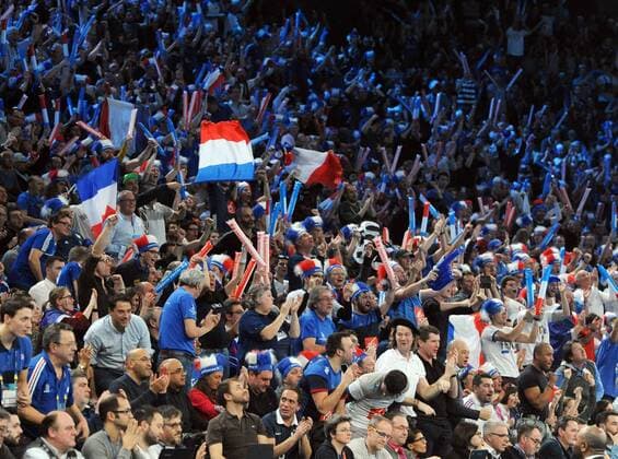 M‰nner Handball Weltmeisterschaft IHF 2017 Frankreich Paris, 29.1.2017 Accorhotels Arena Finale; Frankreich vs Norwegen 33 - 26 Weltmeister 2017 Frankreich Frankreich-fans jubeln