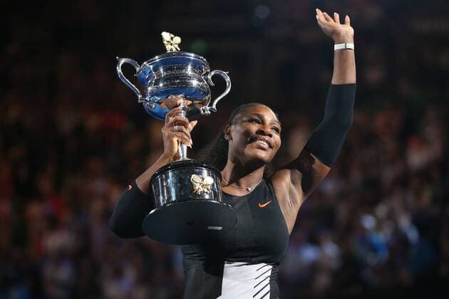 Serena Williams, USA, after final of 2017 Australian Open in Melbourne, 28 01 2017; -