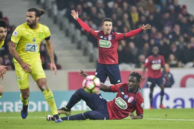 CORCHIA Sebastien (Losc) Eder (Losc) - Fussball Frankreich, Coupe de France, Lille OSC vs. FC Nantes - 31 01 2017 JBAutissier Panoramic 