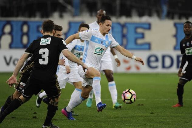 Fußball, Coupe de France, Olympique Marseille - Olympique Lyon Thauvin (OM) - Fussball Frankreich, Coupe de France, Olympique Marseille vs. Olympique Lyon - 31 01 2017 FranckPennant Panoramic 