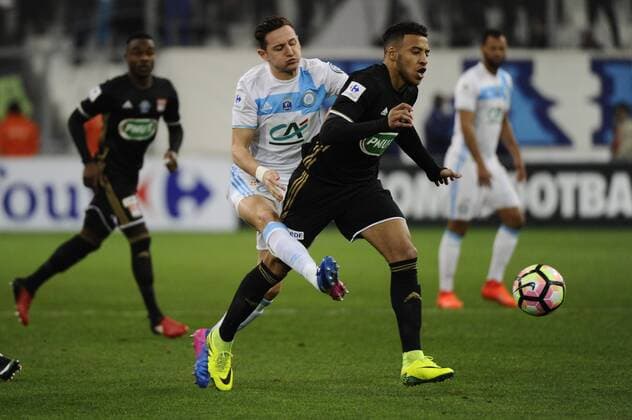 Fußball, Coupe de France, Olympique Marseille - Olympique Lyon Thauvin (OM) - Toliso (ol) - Fussball Frankreich, Coupe de France, Olympique Marseille vs. Olympique Lyon - 31 01 2017 FranckPennant Panoramic 