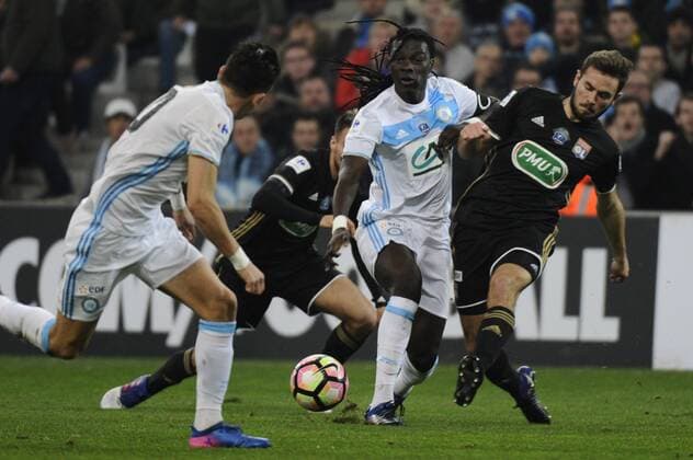 Fußball, Coupe de France, Olympique Marseille - Olympique Lyon Gomis (OM) - Fussball Frankreich, Coupe de France, Olympique Marseille vs. Olympique Lyon - 31 01 2017 FranckPennant Panoramic 