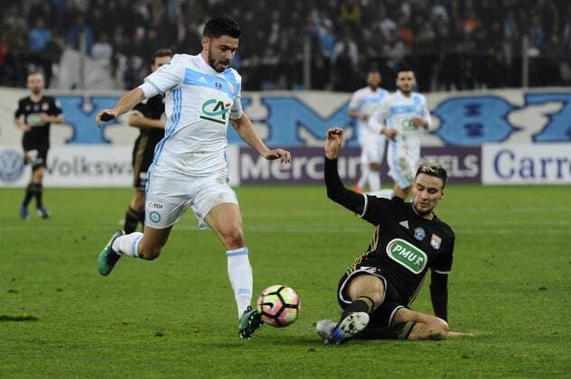 Sanson (OM) - Mammana(OL) - Fussball Frankreich, Coupe de France, Olympique Marseille vs. Olympique Lyon - 31 01 2017 FranckPennant Panoramic 