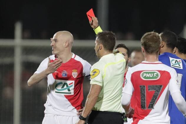 Fußball, Coupe de France, Chambly - AS Monaco Andrea Raggi (Monaco) - Fussball Frankreich, Coupe de France, FC Chambly vs. AS Monaco - 01 02 2017 GwendolineLeGoff Panoramic 