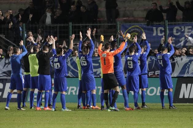 Fußball, Coupe de France, Chambly - AS Monaco Fussball Frankreich, Coupe de France, FC Chambly vs. AS Monaco - 01 02 2017 GwendolineLeGoff Panoramic 