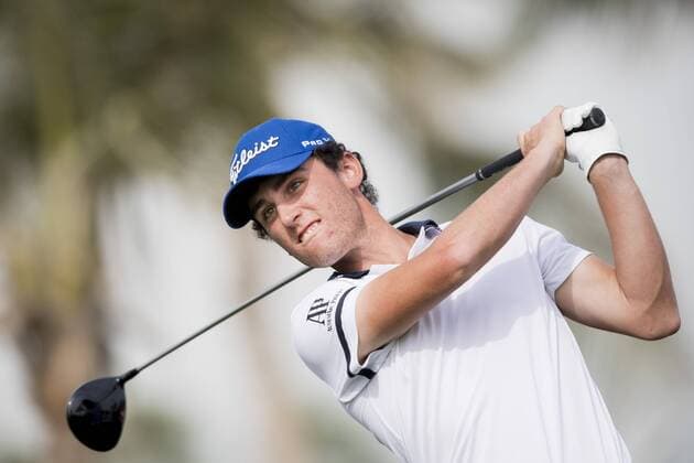 170202 Renato Paratore, Italien - Abschlag - Tag 1 - Dubai Dessert Classic - 2 februar 2017 .  Copyright: LUDVIGxTHUNMAN BB170202LT046